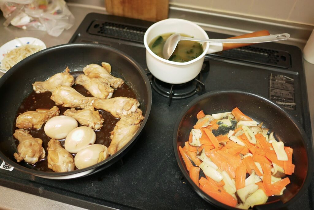 ミルクパンでお味噌汁