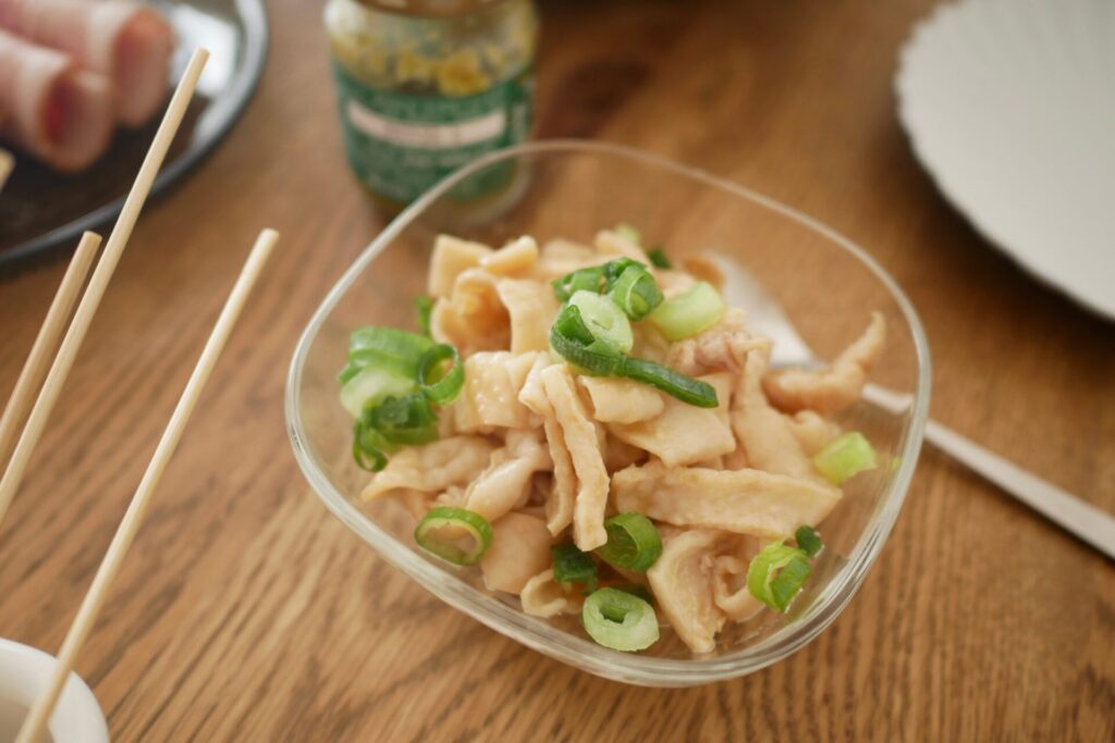 手作り鶏皮ポン酢