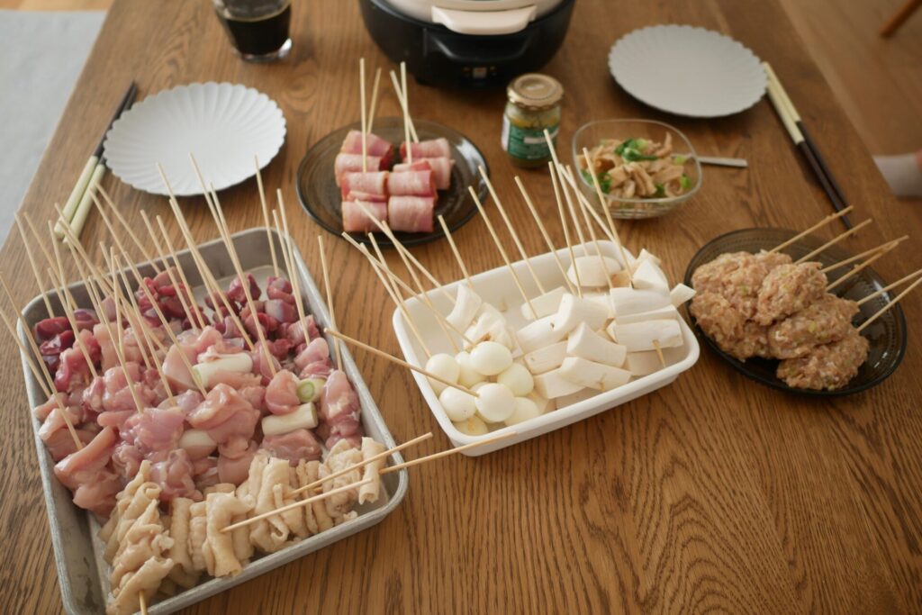 おうち焼き鳥パーティーの具材
