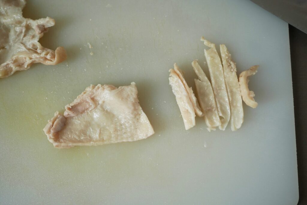 鶏皮ポン酢の作り方