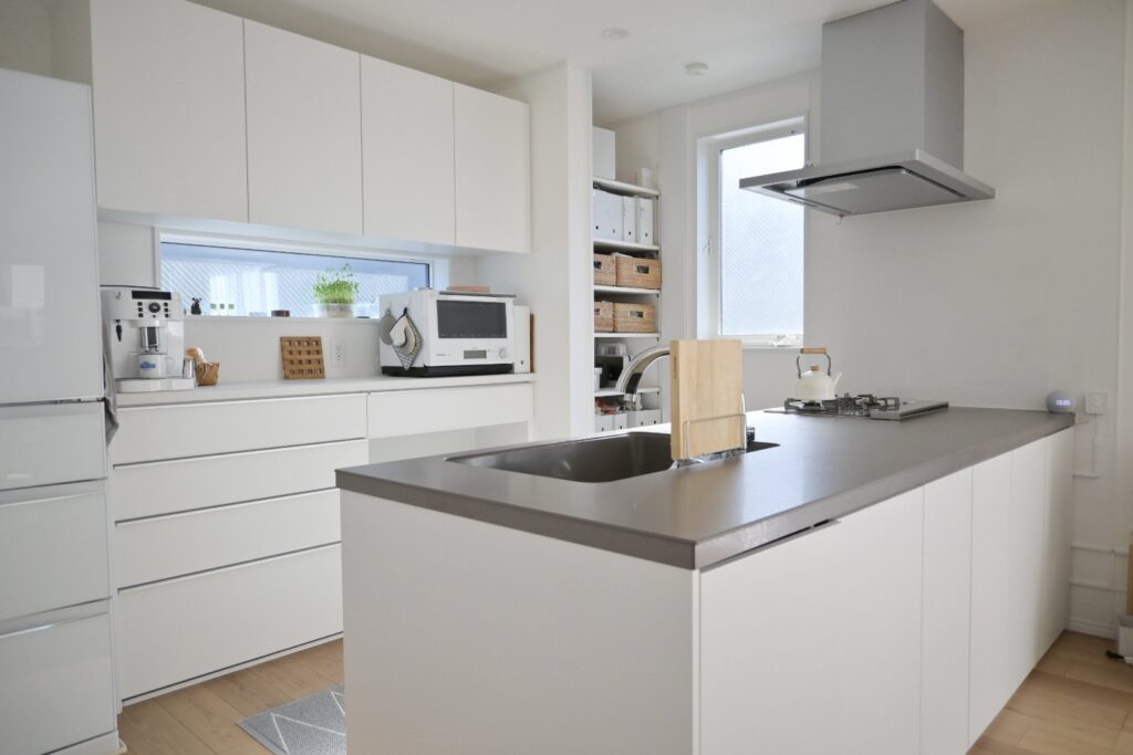 リシェルsiのキッチン全体（LIXIL）