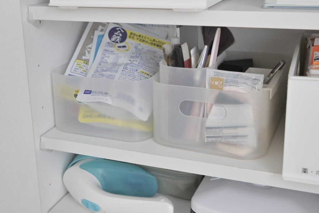 リシェルsi前面収納にフィットする無印良品メイクボックス