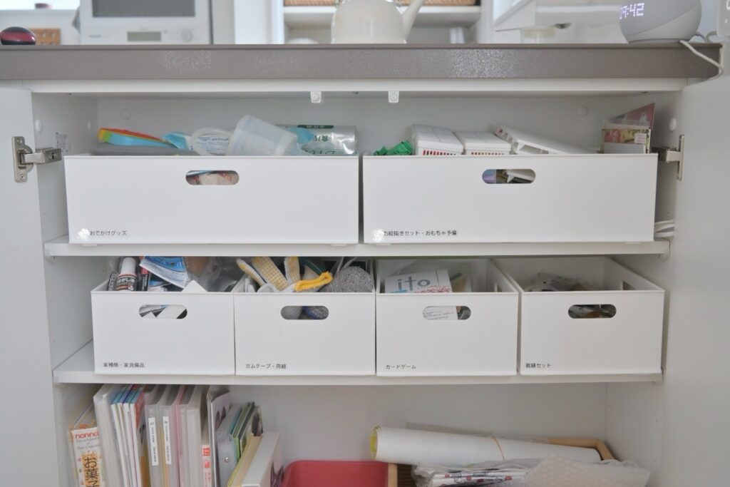 リシェルsi前面収納にフィットするニトリNインボックス