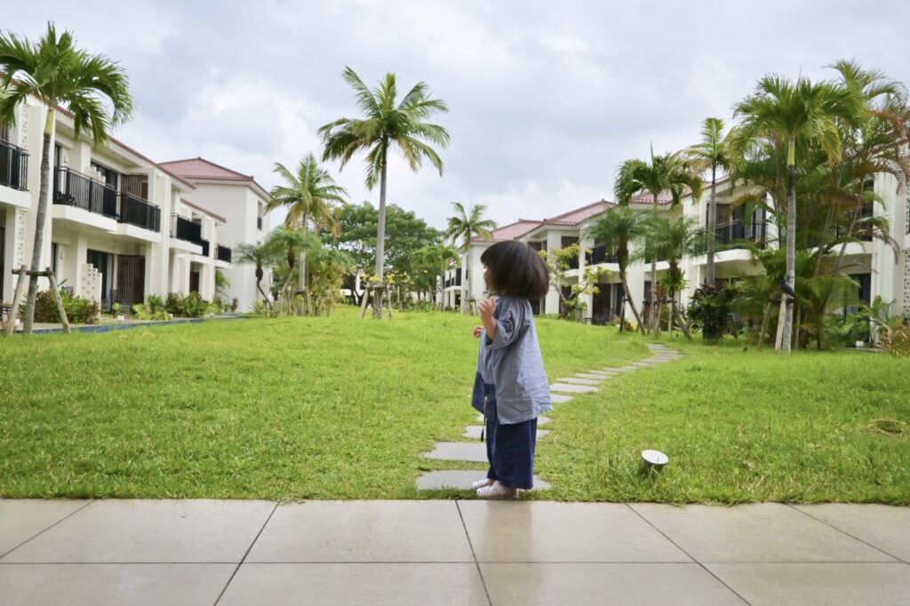 フサキビーチリゾートホテル　中庭