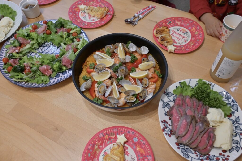 ママ友とのクリスマスパーティーメニュー