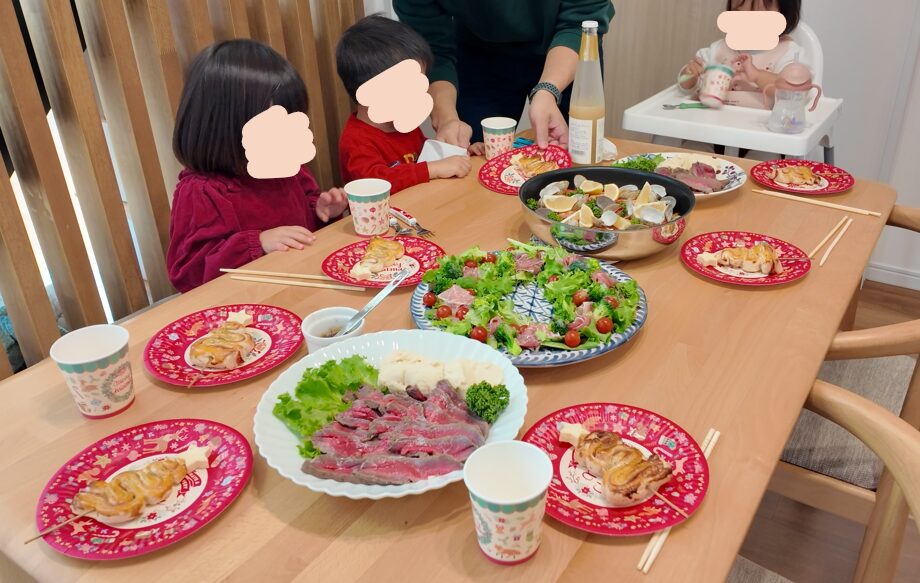 ママ友とのクリスマスパーティーごはん