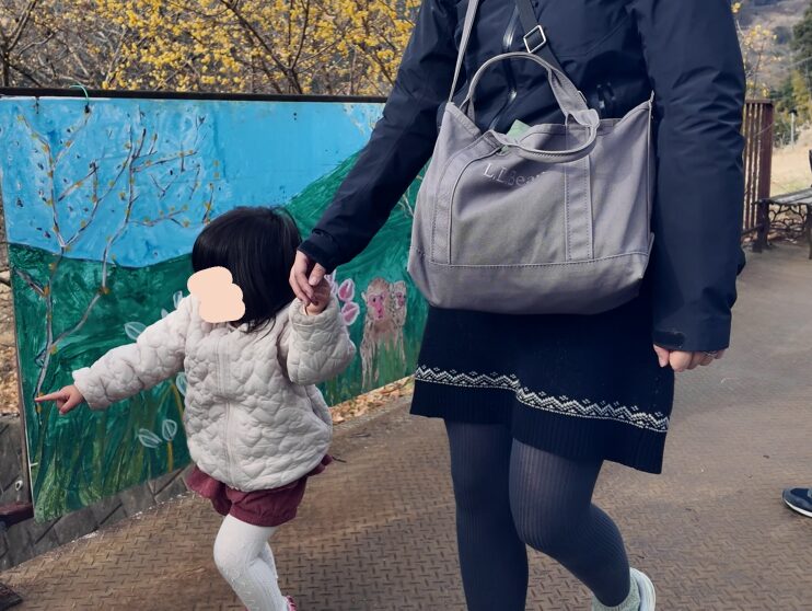 L.L.Bean グローサリー トートMサイズ 斜めがけショルダー持ち