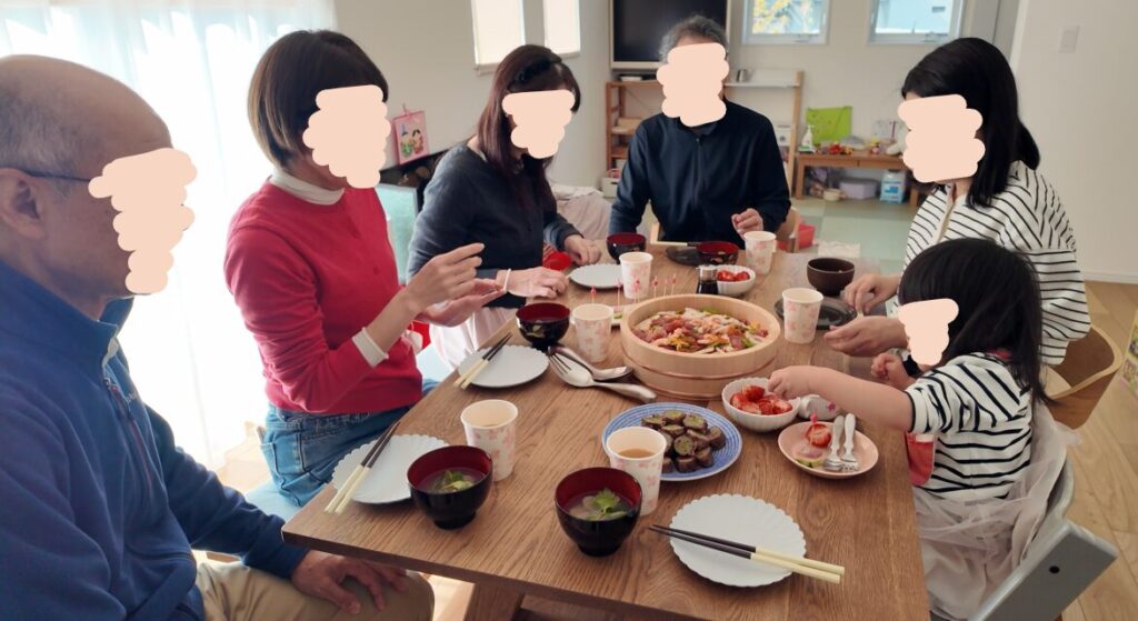 3世代で楽しむひなまつり会食メニュー