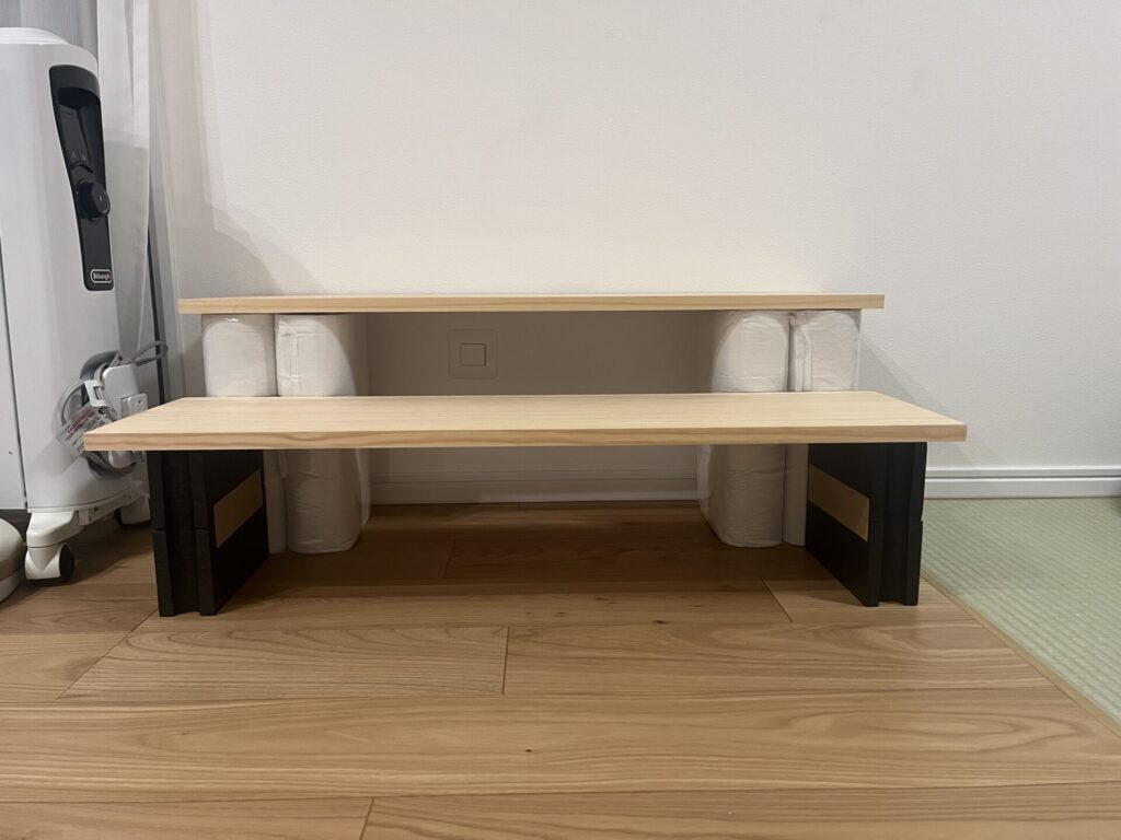 100均アイテムで即席ひな壇