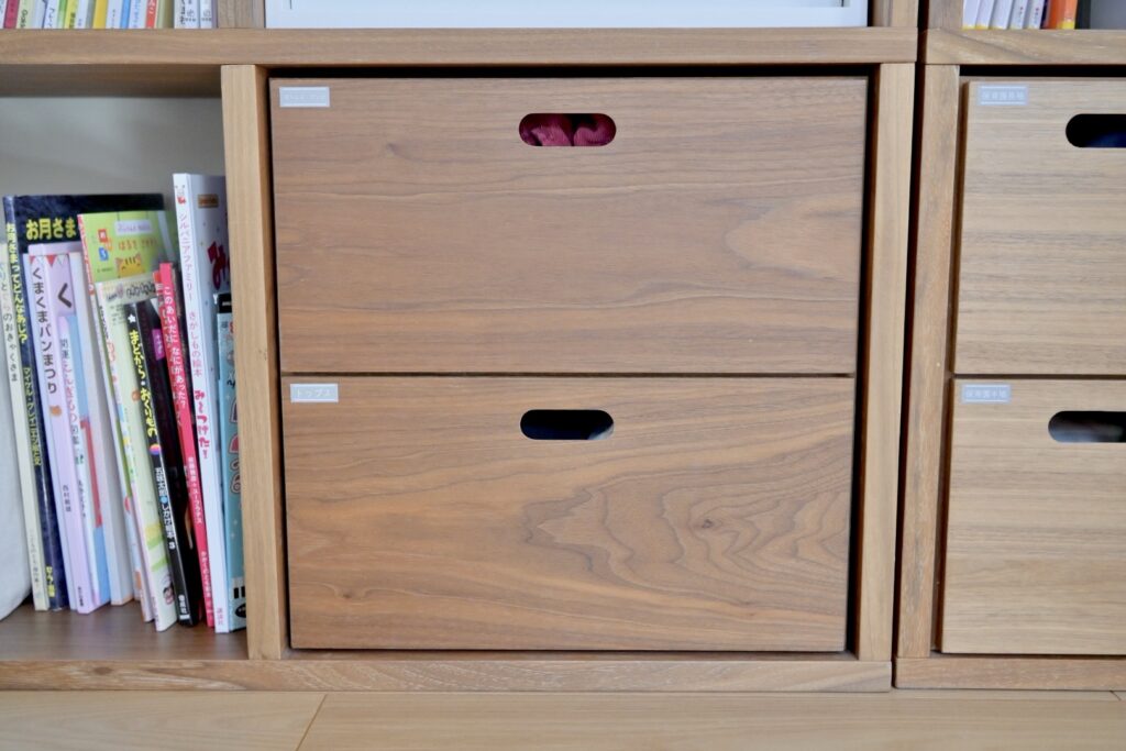 無印スタッキングシェルフ2段引出し