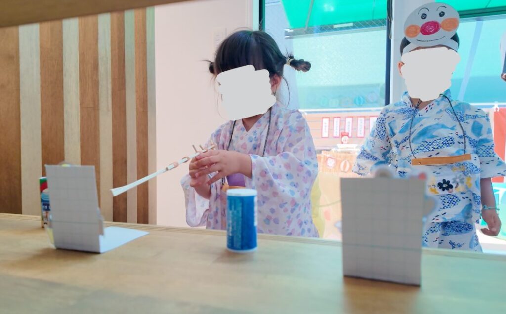 おうち縁日の射的ゲーム