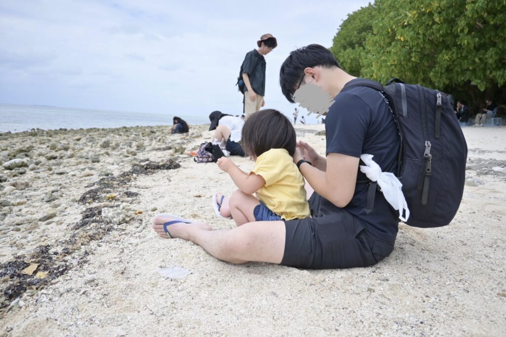 竹富島　星砂浜