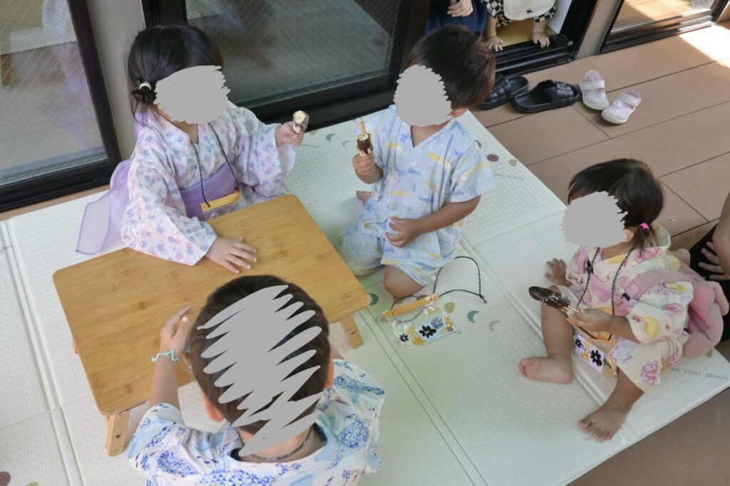 おうち縁日 子どもたちの様子
