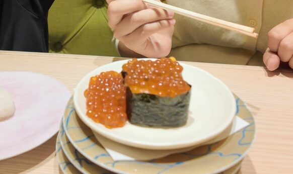 なごやか亭名物のいくら寿司
