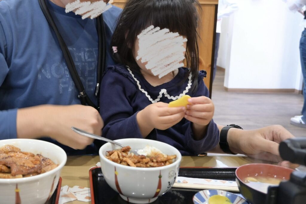帯広名物豚丼のとん田子ども用