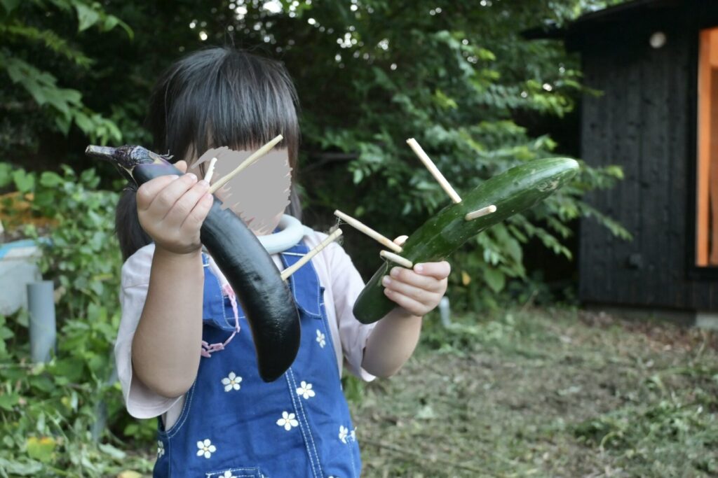 湘南食べまな便 収穫体験後のお盆体験