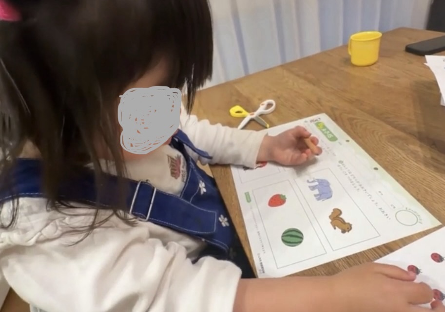 3歳半 七田式プリントAが習慣化