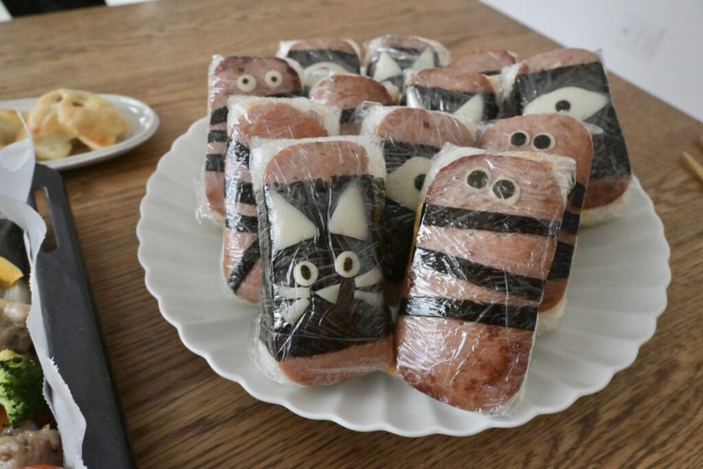 ハロウィンスパムおにぎり